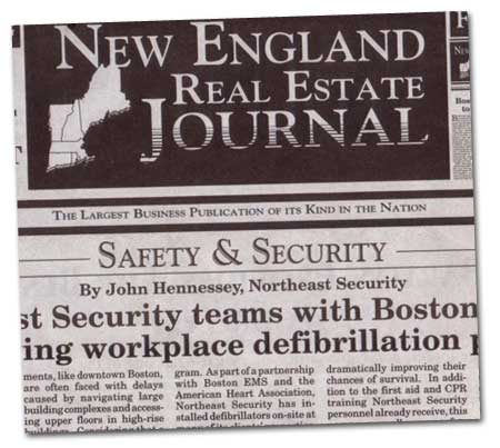 New England Real Estate Journal -Northeast Security teams with Boston EMS in a life saving workplace defibrillation program